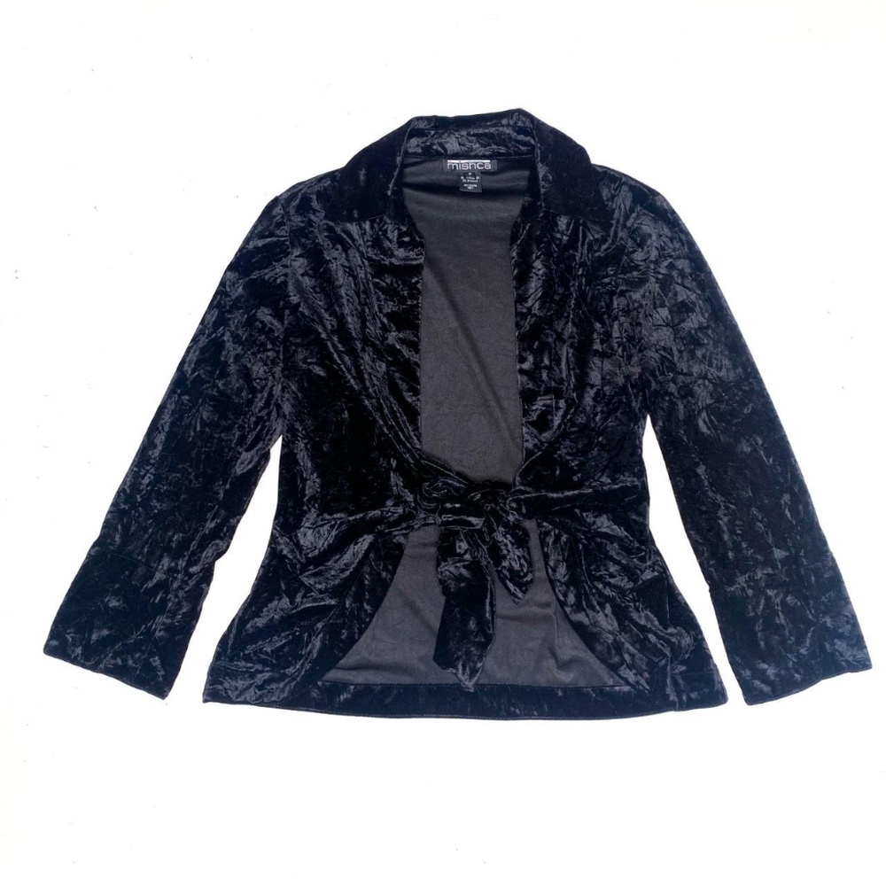 Black velvet top